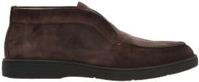Santoni Desert Round-Toe Slip-On Boots