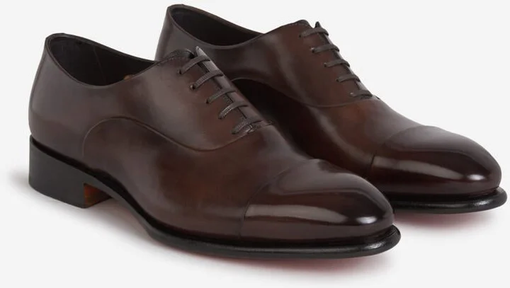 Santoni Distressed Leather Shoes - Image 2