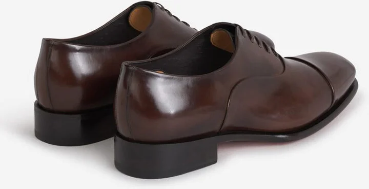 Santoni Distressed Leather Shoes - Image 3