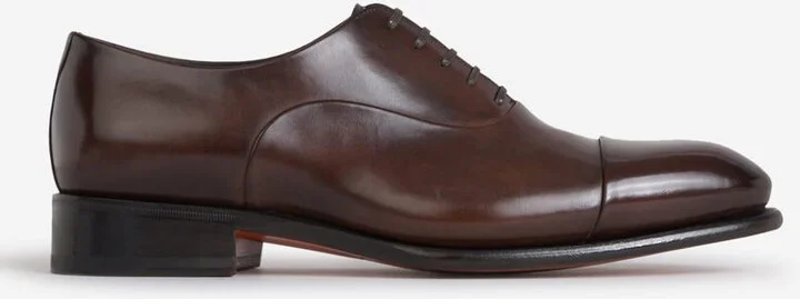 Santoni Distressed Leather Shoes