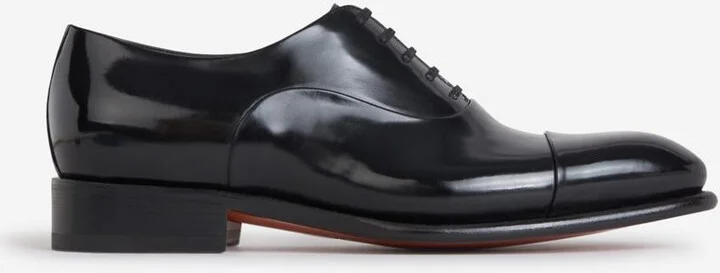 Santoni Distressed Leather Shoes