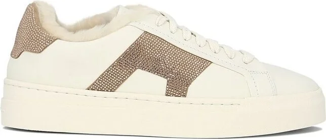 Santoni Double Buckle Embellished Sneakers