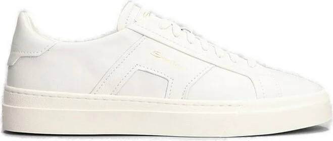 Santoni Double Buckle Lace-Up Sneakers