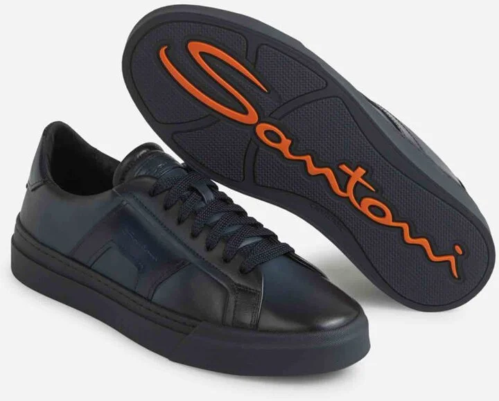 Santoni Double Buckle Sneakers - Image 4