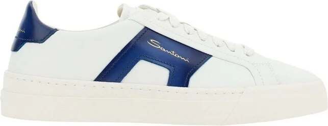 Santoni Double Buckled Lace-Up Sneakers