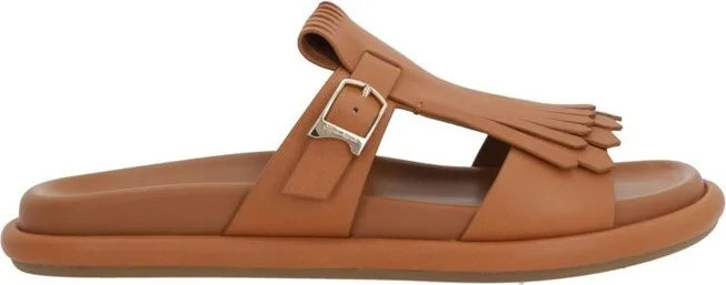 Santoni Fringed Slip-On Sandals