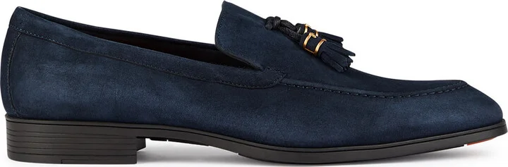 Santoni Gonzales Suede Loafers