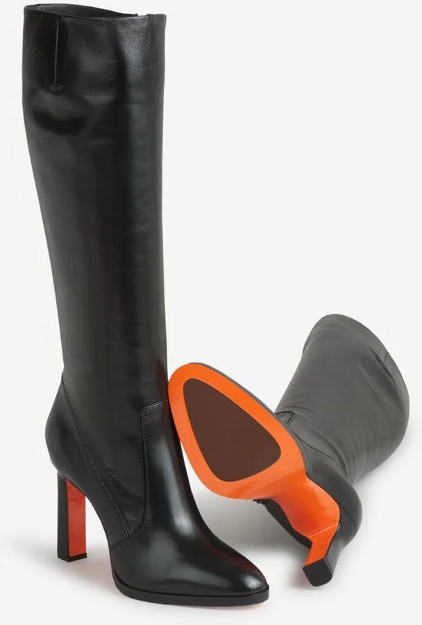 Santoni High Leather Boots - Image 4