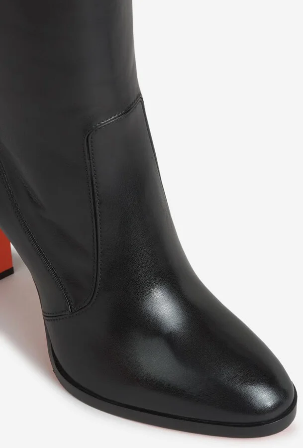 Santoni High Leather Boots - Image 5