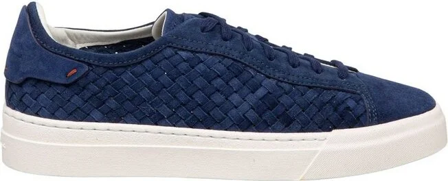 Santoni Interwoven Lace-Up Sneakers