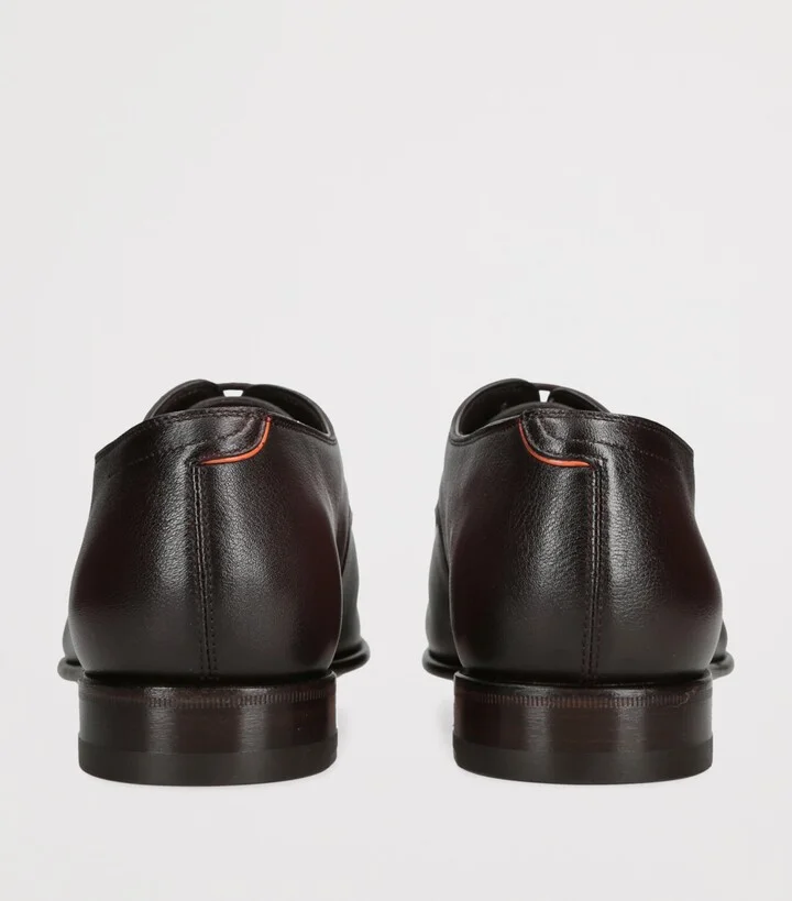 Santoni Leather Adrian Blake Oxford Shoes - Image 2