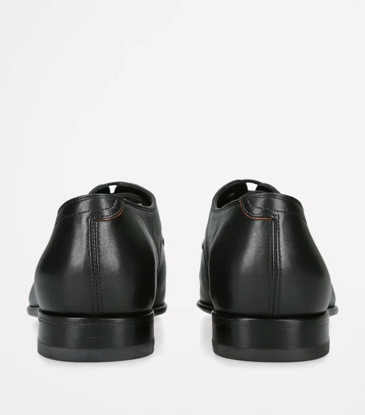 Santoni Leather Adrian Blake Oxford Shoes - Image 2