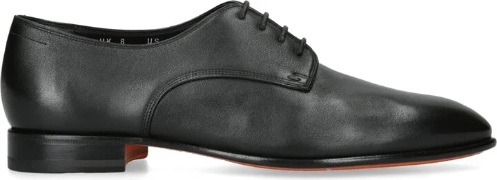 Santoni Leather Adrian Blake Oxford Shoes