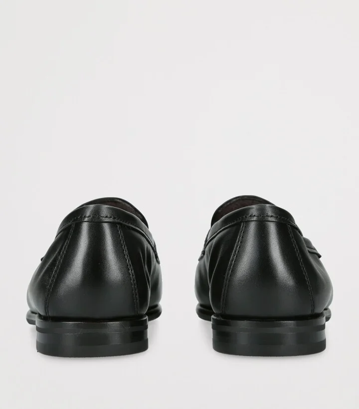 Santoni Leather Carlo Loafers - Image 2