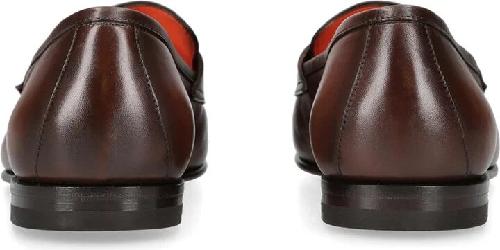 Santoni Leather Carlos Loafers - Image 2