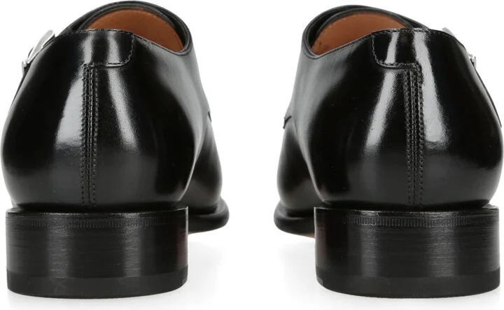 Santoni Leather Carter Double Monk Shoes - Image 2