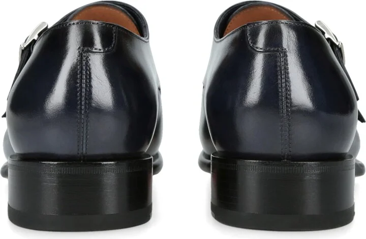 Santoni Leather Carter Monk Shoes - Image 2