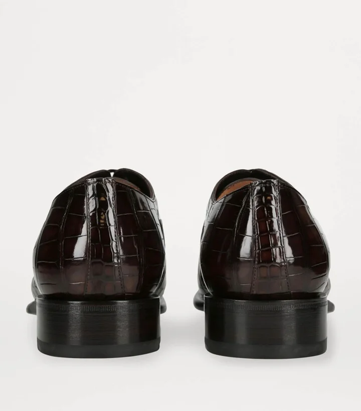 Santoni Leather Carter Oxford Shoe - Image 2
