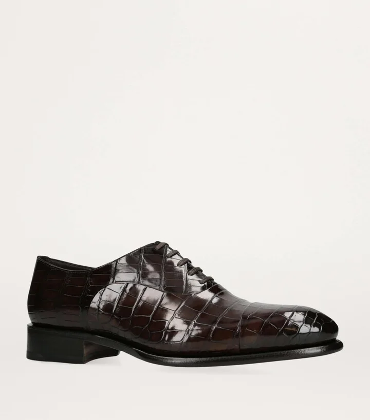 Santoni Leather Carter Oxford Shoe - Image 3
