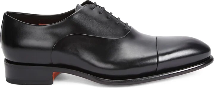 Santoni Leather Carter Oxford Shoes - Image 3