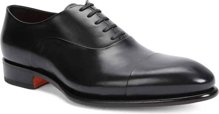 Santoni Leather Carter Oxford Shoes