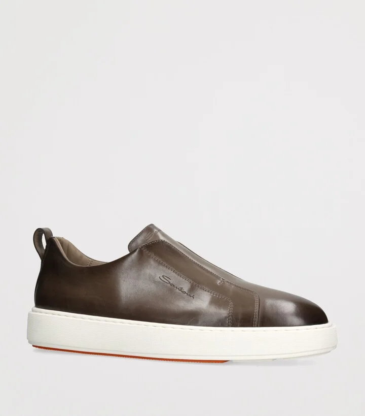 Santoni Leather Clean Icon Sneakers - Image 3