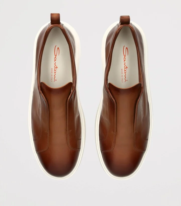 Santoni Leather Clean Icon Sneakers - Image 4