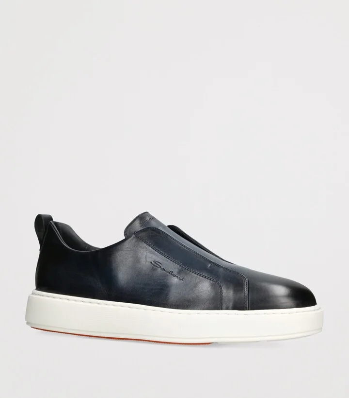 Santoni Leather Clean Icon Sneakers - Image 3