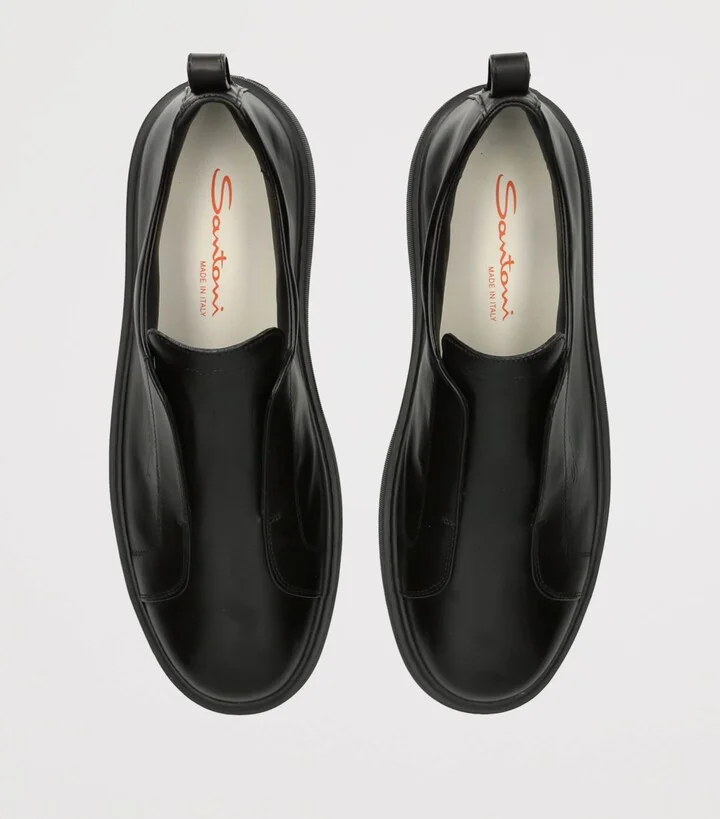 Santoni Leather Clean Icon Sneakers - Image 4
