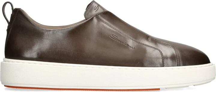 Santoni Leather Clean Icon Sneakers