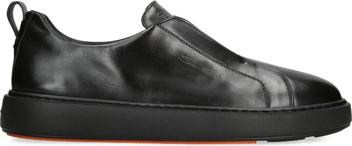 Santoni Leather Clean Icon Sneakers