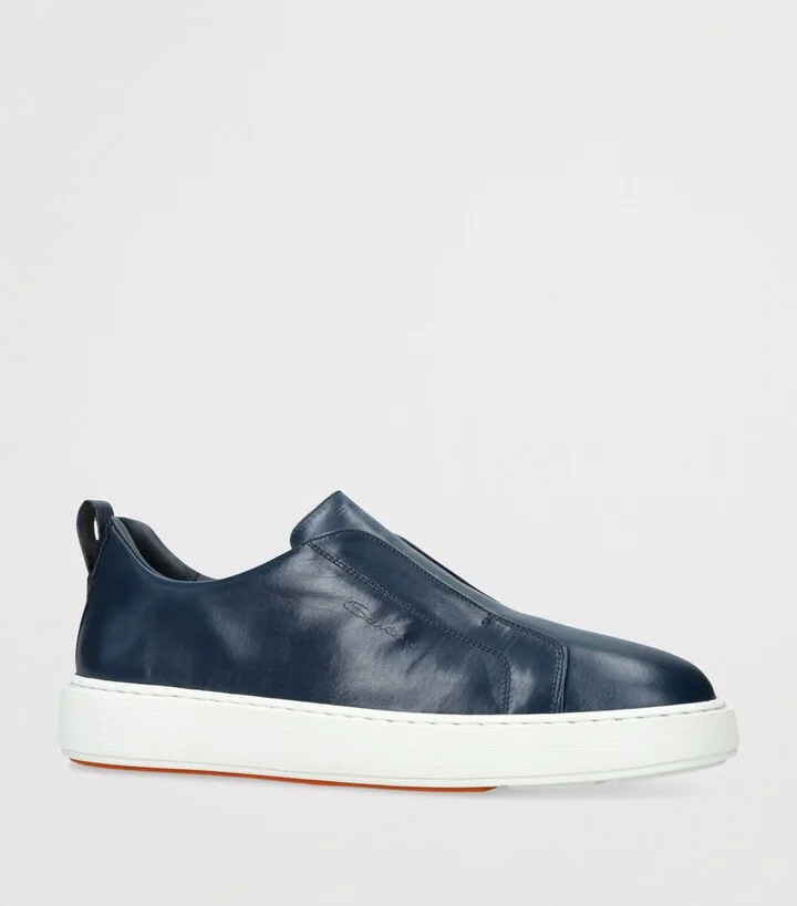Santoni Leather Clean Icon Victory Sneakers - Image 3