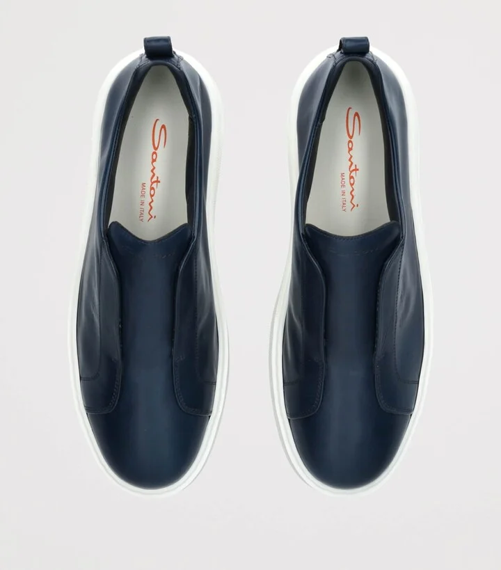 Santoni Leather Clean Icon Victory Sneakers - Image 4