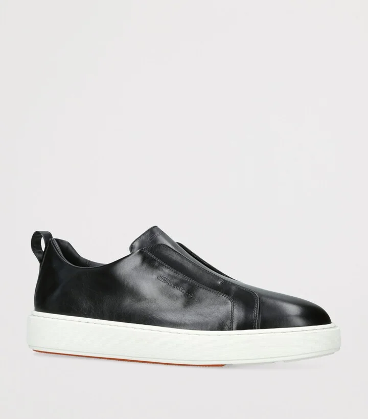 Santoni Leather Clean Icon Victory Sneakers - Image 3