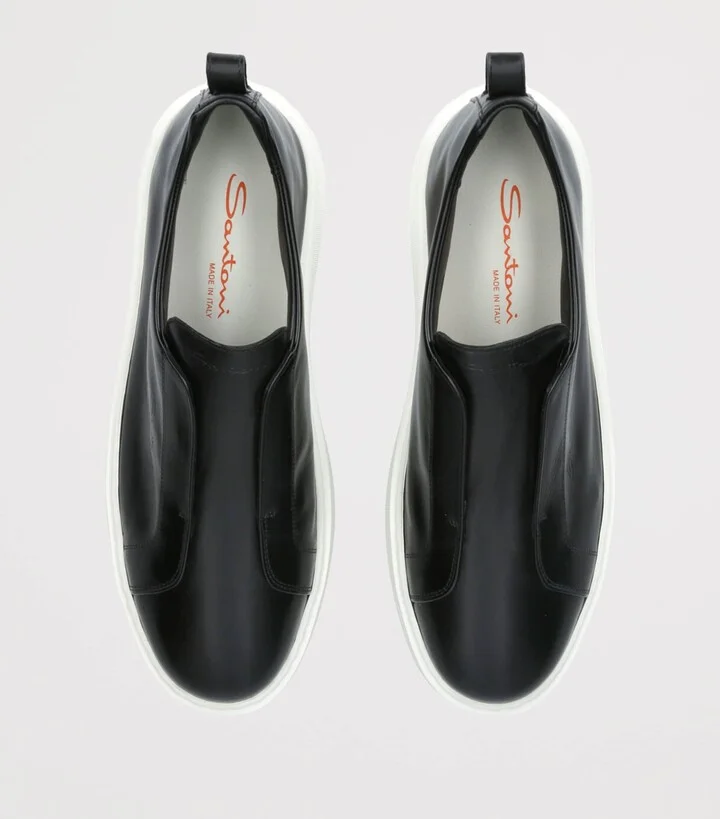 Santoni Leather Clean Icon Victory Sneakers - Image 4