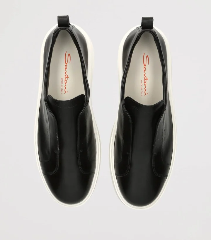 Santoni Leather Clean Icon Victory Sneakers - Image 4