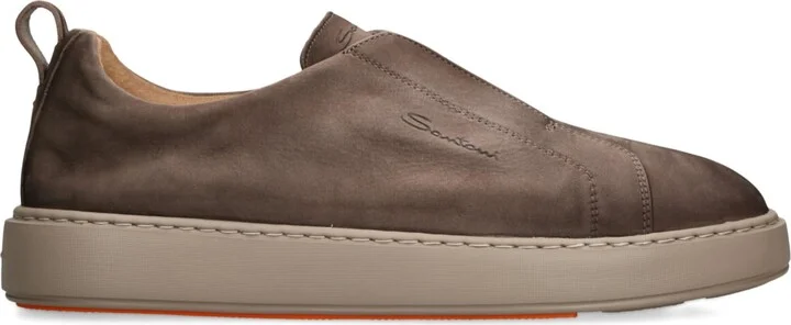 Santoni Leather Clean Icon Victory Sneakers