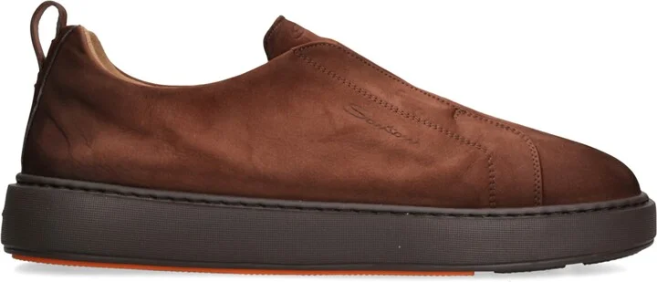 Santoni Leather Clean Icon Victory Sneakers