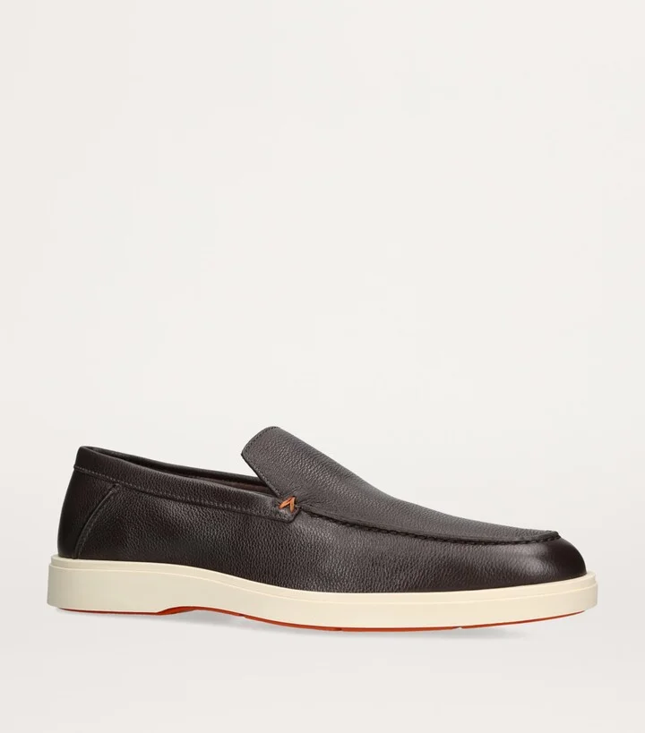 Santoni Leather Detroit Loafers - Image 3