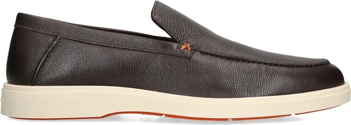 Santoni Leather Detroit Loafers
