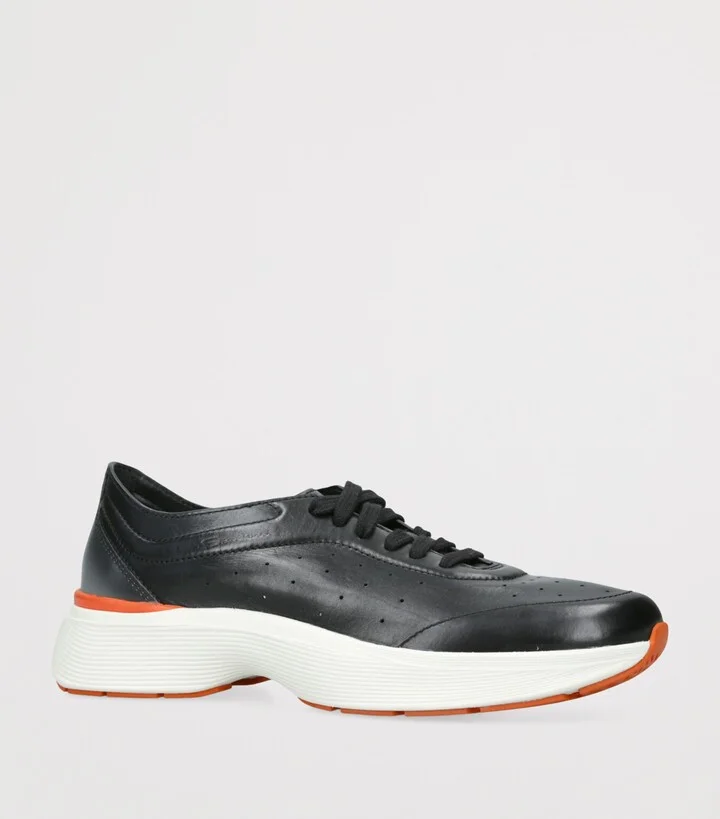 Santoni Leather Easy Bounce Sneakers - Image 3