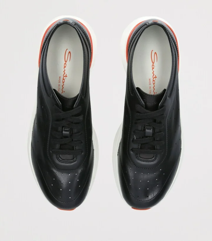 Santoni Leather Easy Bounce Sneakers - Image 4
