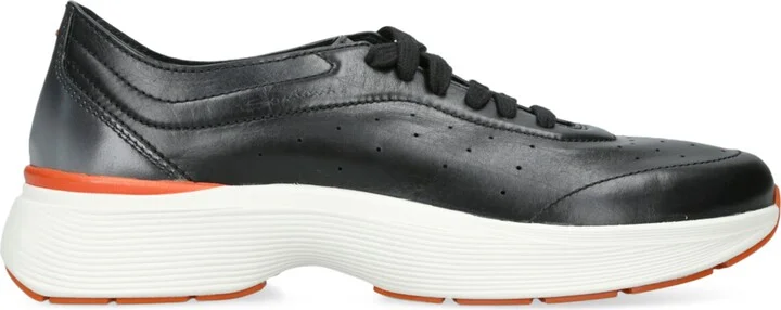 Santoni Leather Easy Bounce Sneakers