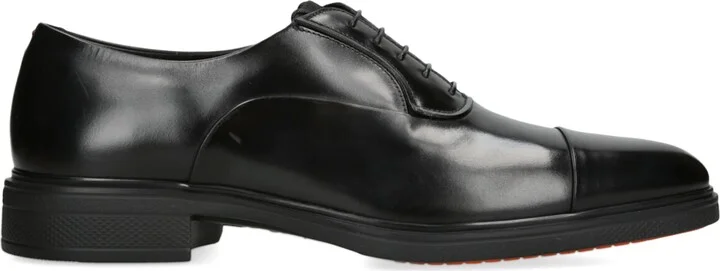 Santoni Leather Easy Oxford Shoes