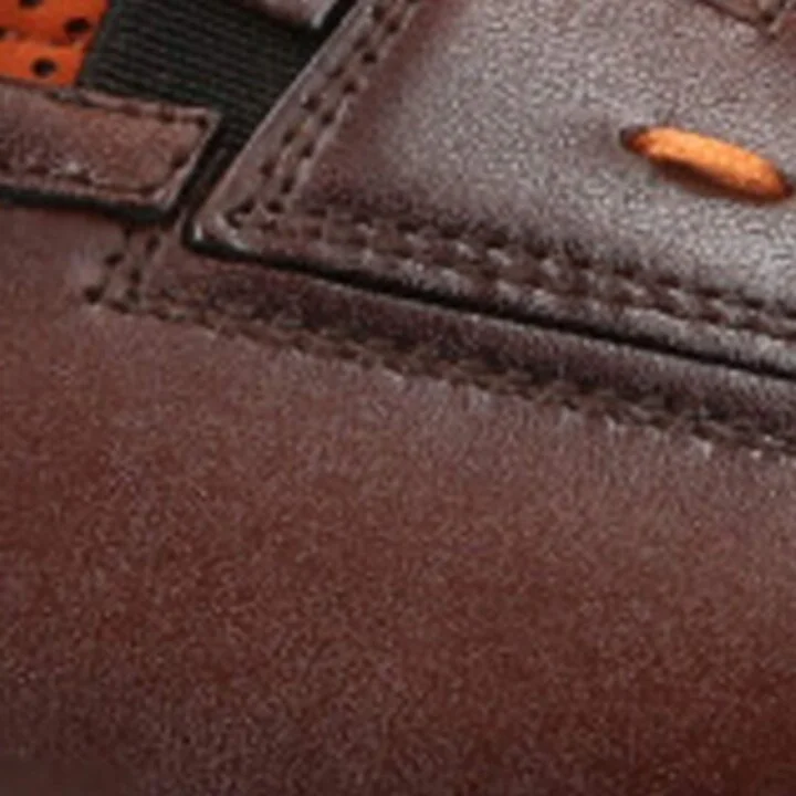 Santoni Leather Easy Penny Loafers - Image 5