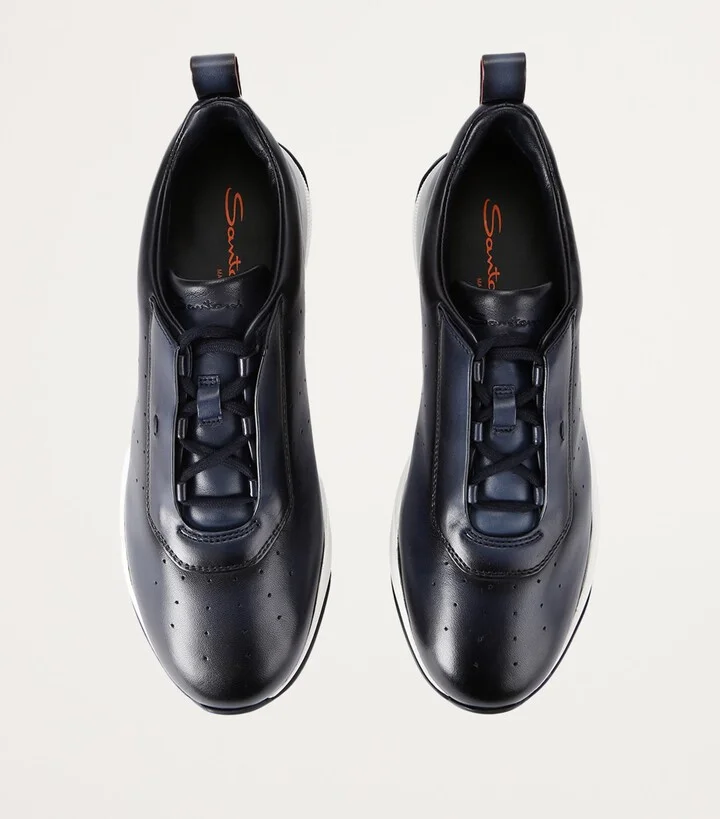 Santoni Leather Innova Sneakers - Image 4