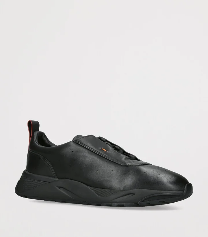 Santoni Leather Innova Sneakers - Image 3