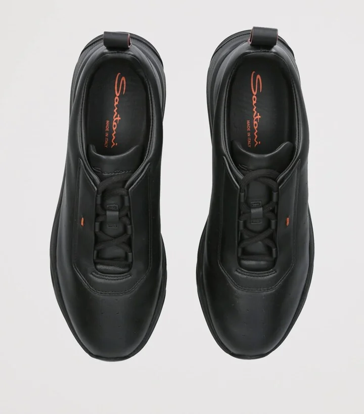 Santoni Leather Innova Sneakers - Image 4