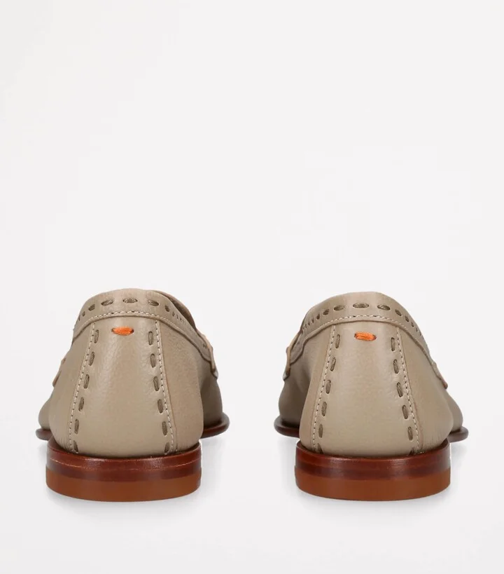 Santoni Leather Marlene Loafers - Image 2