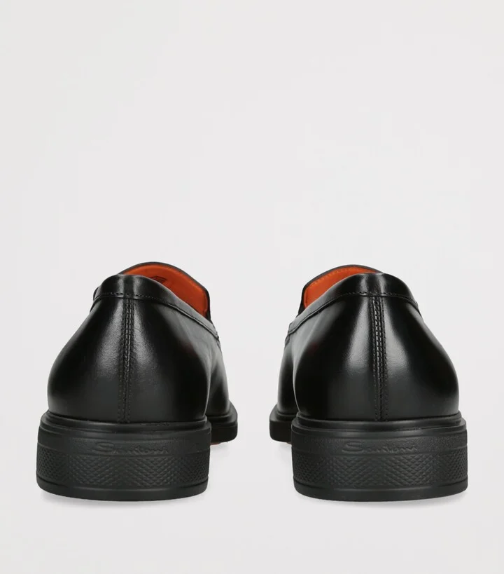 Santoni Leather Penny Loafers - Image 2